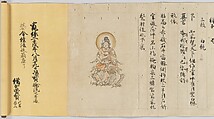 Scroll 9 of Collected Iconography (Zuzōshō): Ten (Devas), Handscroll; ink and color on paper, Japan