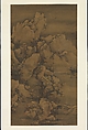 Traveling through Snow-Covered Mountains, Yao Yanqing (Tingmei) (Chinese, ca. 1300–after 1360), Hanging scroll; ink on silk, China