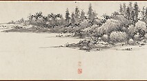 Joint Landscape, Shen Zhou (Chinese, 1427–1509), Handscroll; ink on paper, China