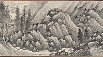 Joint Landscape, Shen Zhou (Chinese, 1427–1509), Handscroll; ink on paper, China