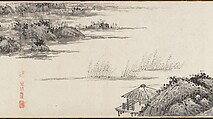 Joint Landscape, Shen Zhou (Chinese, 1427–1509), Handscroll; ink on paper, China