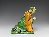Par nirvana (death and transcendence of the Buddha) and attendant arhats, Qiao Bin (Chinese, active 1481–1507), Earthenware with polychrome glaze, China