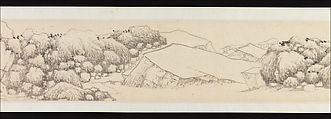 Autumn Colors among Streams and Mountains, Shen Zhou (Chinese, 1427–1509), Handscroll; ink on paper, China