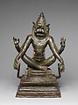 Yoga Narasimha, Vishnu's Man-Lion Incarnation, Copper alloy, India (Tamil Nadu)