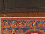 Portrait of Munchen Sangye Rinchen, the Eighth Abbot of Ngor Monastery, Distemper and gold on cloth, Tibet