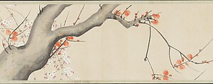 Flowers of the Four Seasons, After Sakai Hōitsu (Japanese, 1761–1828), Handscroll; ink and color on paper, Japan