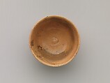 Teabowl, Kikkutei II (?), Clay; thin, light glaze with decoration white underglaze (Sumidagawa pottery), Japan
