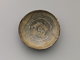 Shallow Bowl, Pottery with inlaid designs, covered with a transparent glaze (Karatsu ware, Mishima type), Japan
