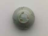 Cup, Stoneware with inlaid decoration of chrysanthemums under celadon glaze, Korea