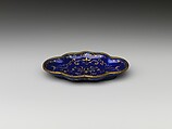Tray in the Shape of a Flower, Painted enamel and gilding on copper, China