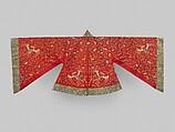 Jacket from Theatrical Ensemble for a Female Role, Silk and metallic-thread embroidery on silk satin, China