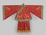 Jacket from Theatrical Ensemble for a Female Role, Silk and metallic-thread embroidery on silk satin, China
