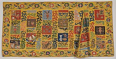 Theatrical Costume for the Role of a Buddhist Cleric, Silk, metallic-thread and feather tapestry (kesi), China