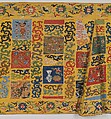 Theatrical Costume for the Role of a Buddhist Cleric, Silk, metallic-thread and feather tapestry (kesi), China