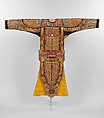 Theatrical Costume for the Role of a Warrior, Silk, metallic thread, metal, glass, China