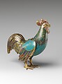 Incense burner in the shape of a rooster, Cloisonné enamel, China