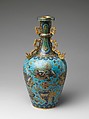Vase with lions, Cloisonné enamel, China