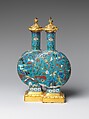 Double bottle (one of a pair), Cloisonné enamel, China