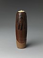Tea Caddy, named Tall (Seitaka), Nonomura Ninsei (Japanese, active ca. 1646–94), Stoneware with iron glaze (Kyoto ware), Japan