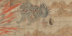 Illustrated Legends of the Kitano Tenjin Shrine (Kitano Tenjin engi emaki), Set of five handscrolls; ink, color, and cut gold on paper, Japan
