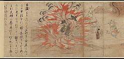 Illustrated Legends of the Kitano Tenjin Shrine (Kitano Tenjin engi emaki), Set of five handscrolls; ink, color, and cut gold leaf (kirikane) on paper, Japan