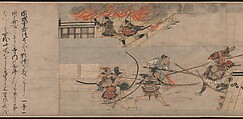 A Long Tale for an Autumn Night (Aki no yo nagamonogatari), Unidentified artist Japanese, Handscroll 2 from a set of 3; ink, color, and gold on paper, Japan