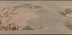 A Long Tale for an Autumn Night (Aki no yo nagamonogatari), Unidentified artist Japanese, Handscroll 2 from a set of 3; ink, color, and gold on paper, Japan