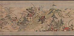A Long Tale for an Autumn Night (Aki no yo nagamonogatari), Unidentified artist Japanese, Handscroll 2 from a set of 3; ink, color, and gold on paper, Japan
