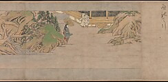 A Long Tale for an Autumn Night (Aki no yo nagamonogatari), Unidentified artist Japanese, Handscroll 3 from a set of 3; ink, color, and gold on paper, Japan