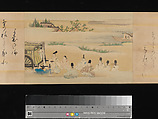 The Tale of Genji, Attributed to Kaihō Yūsetsu (Japanese, 1598–1677), Set of two handscrolls; ink and color on paper, Japan