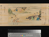 The Tale of Genji, Attributed to Kaihō Yūsetsu (Japanese, 1598–1677), Set of two handscrolls; ink and color on paper, Japan