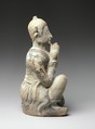 Kneeling Figure, Glazed stoneware (Si Satchanalai kilns), Thailand