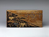 Stationery Box in Kōdaiji style, Gold- and silver-foil inlay, gold maki-e, on lacquered wood, Japan
