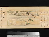 The Tale of Genji, Attributed to Kaihō Yūsetsu (Japanese, 1598–1677), Set of two handscrolls; ink and color on paper, Japan