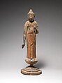 Shō Kannon, the Bodhisattva of Compassion, Wood with traces of gold and color, Japan
