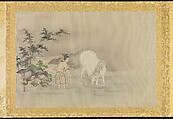 Album of Copies of Chinese Paintings, Kano Tsunenobu (Japanese, 1636–1713), Album of thirty paintings; ink and color on silk, Japan