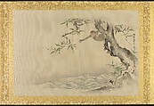 Album of Copies of Chinese Paintings, Kano Tsunenobu (Japanese, 1636–1713), Album leaf; ink and color on silk, Japan
