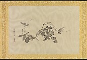 Album of Copies of Chinese Paintings, Kano Tsunenobu (Japanese, 1636–1713), Album leaf; ink and color on silk, Japan