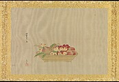 Album of Copies of Chinese Paintings, Kano Tsunenobu (Japanese, 1636–1713), Album leaf; ink and color on silk, Japan