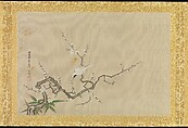 Album of Copies of Chinese Paintings, Kano Tsunenobu (Japanese, 1636–1713), Album leaf; ink and color on silk, Japan