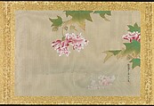 Album of Copies of Chinese Paintings, Kano Tsunenobu (Japanese, 1636–1713), Album leaf; ink and color on silk, Japan