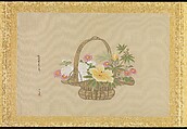 Album of Copies of Chinese Paintings, Kano Tsunenobu (Japanese, 1636–1713), Album leaf; ink and color on silk, Japan