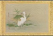 Album of Copies of Chinese Paintings, Kano Tsunenobu (Japanese, 1636–1713), Album leaf; ink and color on silk, Japan
