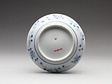 Dish with Heron Design, Porcelain with underglaze blue decoration (Hizen ware, Nabeshima type), Japan