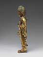 Standing Buddha, Gilt bronze, Korea