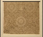 Panel with Medallion of Longevity, Silk satin damask, China