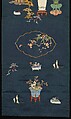 Chair Strip with Antiquities, Silk and metallic-thread embroidery on silk satin, China