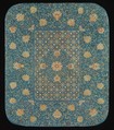 Furniture Cover with Pattern of Flowers and Sonorous Stones, Silk florentine-stitch embroidery on silk gauze, China