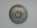 Bowl decorated with phoenixes and clouds, Stoneware with inlaid design under celadon glaze, Korea