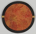 Mirror Case with Filled Diagonal Lattice, Silk embroidery on silk gauze, China